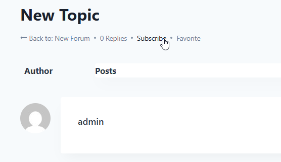 bbPress subscription button on forum topic